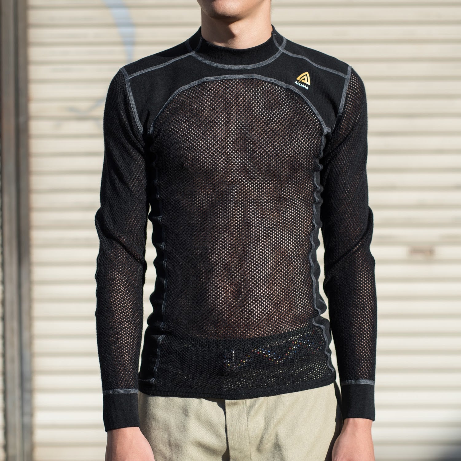 ACLIMA M’s Woolnet Crew Neck