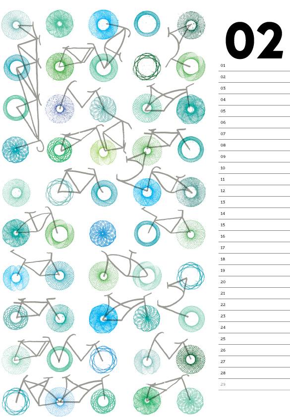 ADAM'S Bicycle Calendar