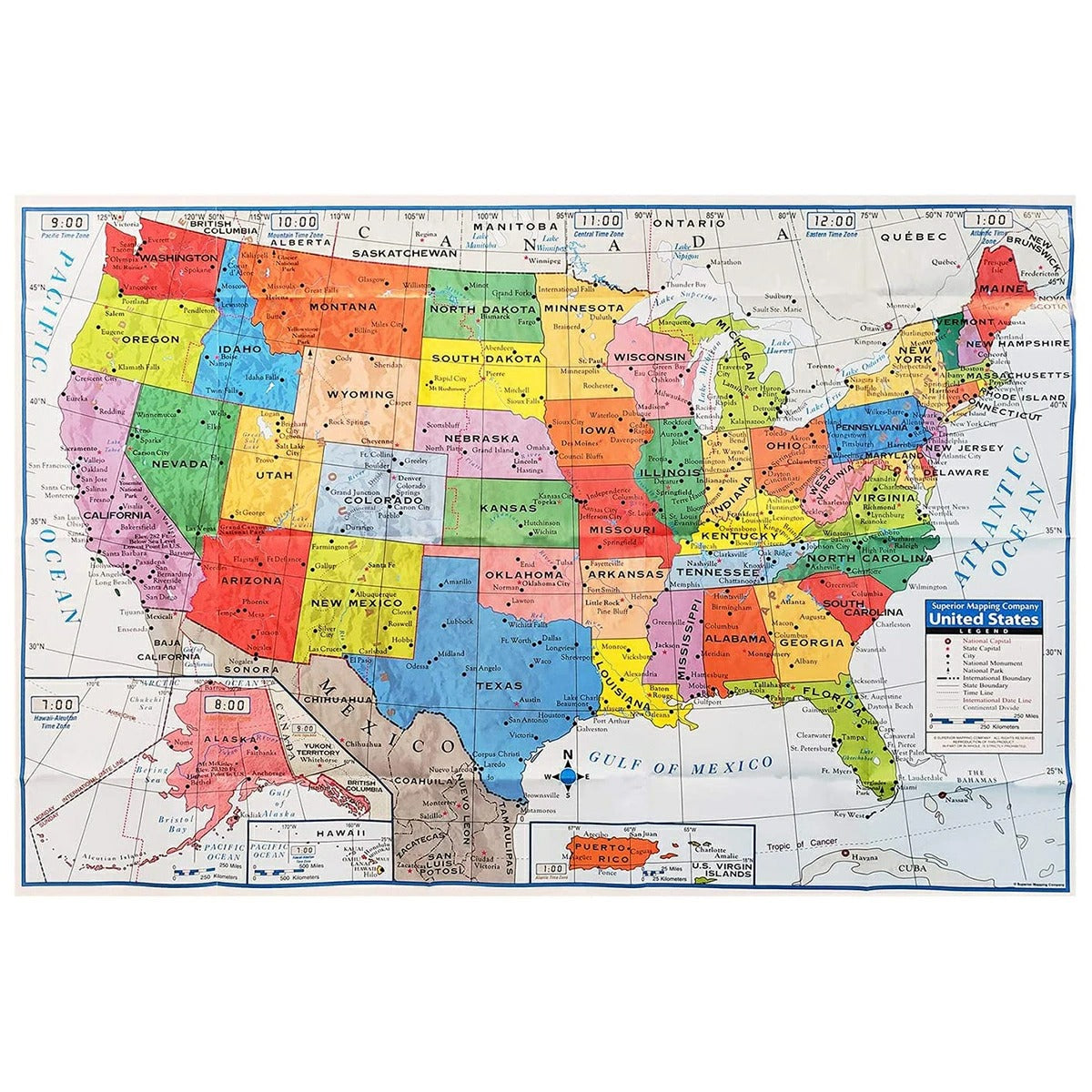 KAPPA United States Wall Map
