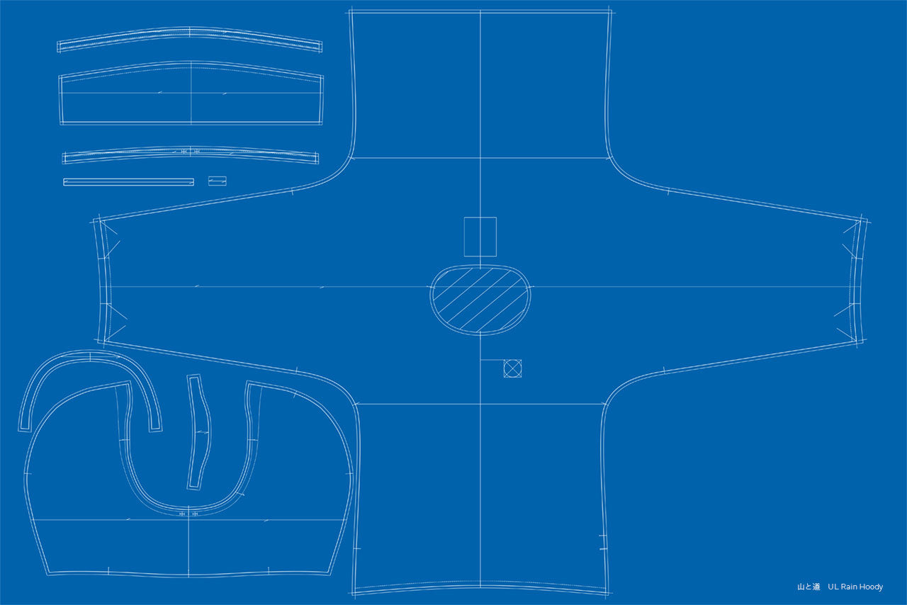 Mountains and Roads U.L Rain Hoody Pu Sosui