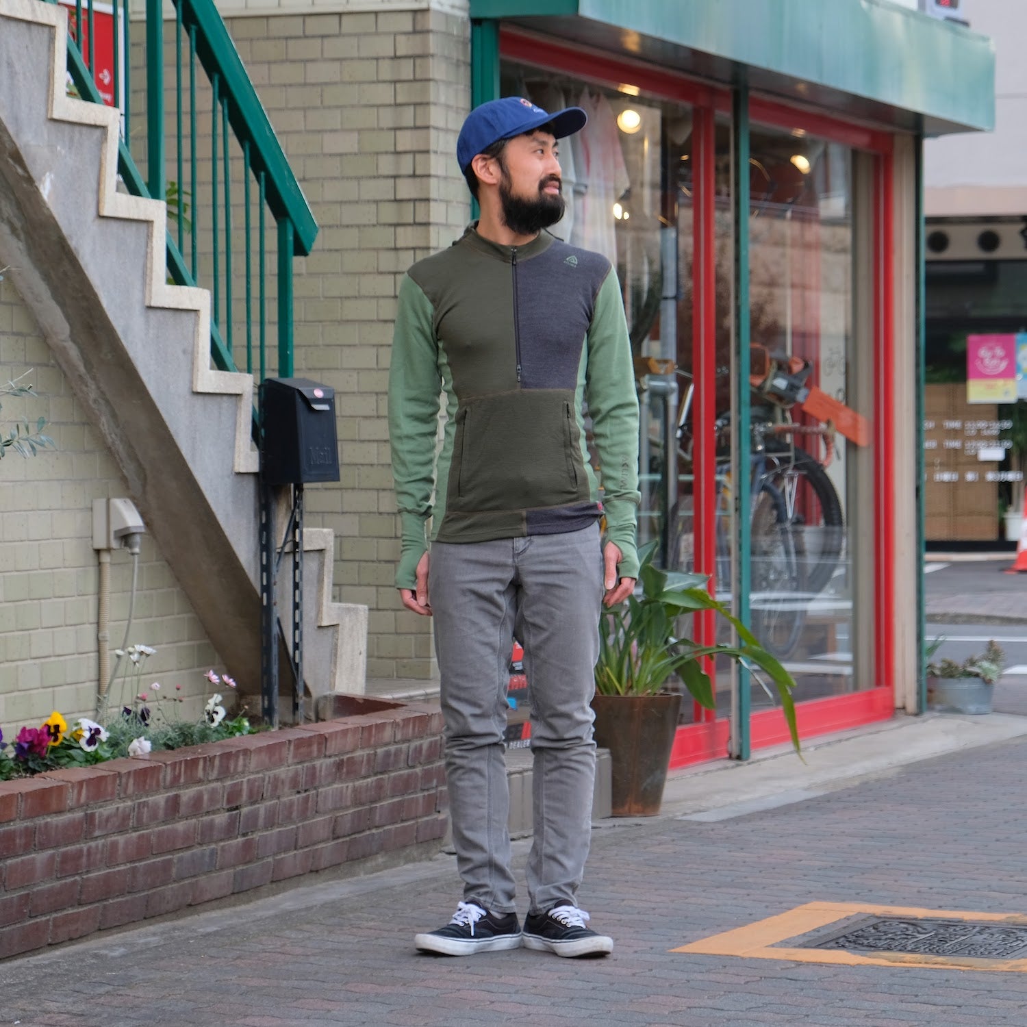 ACLIMA M ’s Warmwool Hood Sweater W / Zip