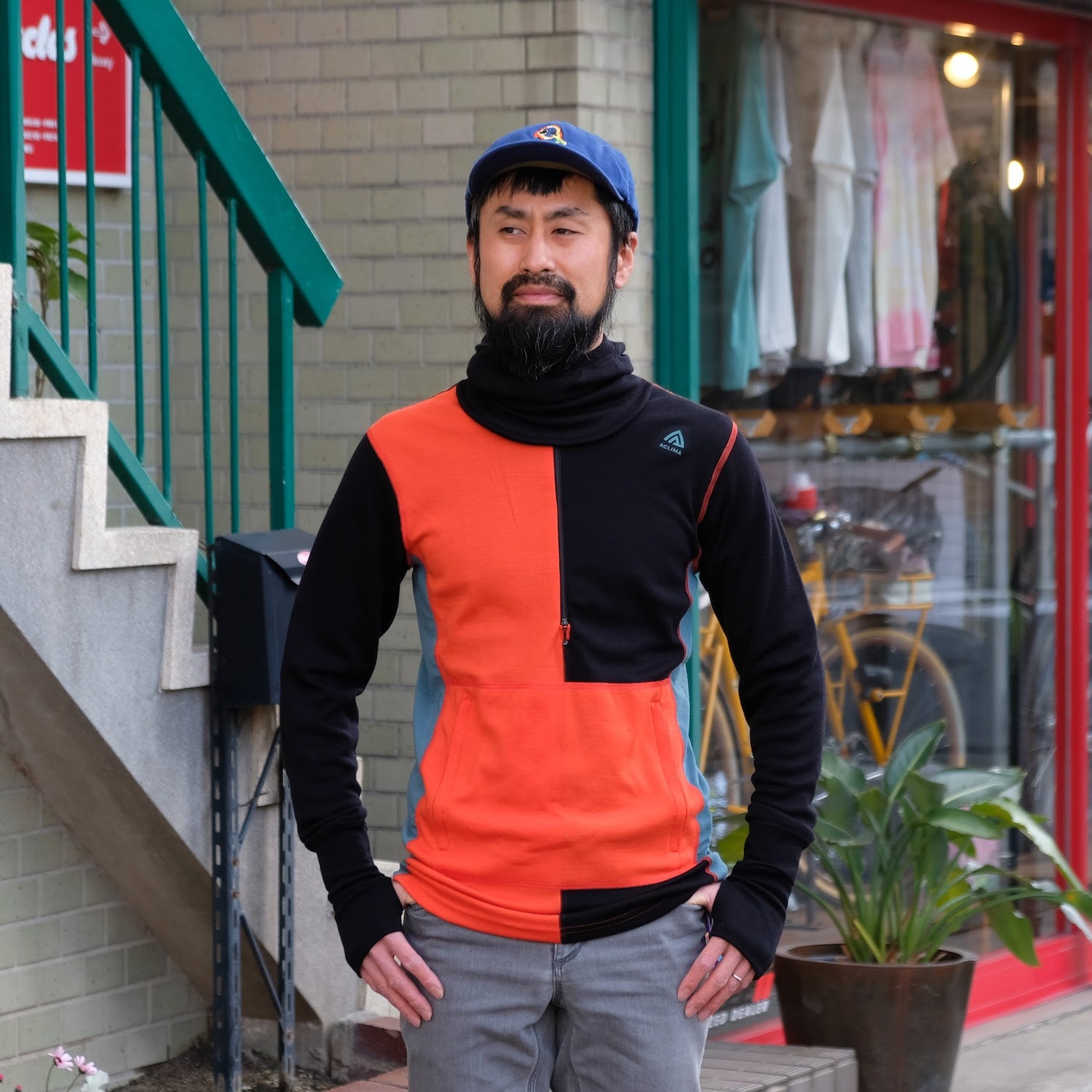 ACLIMA M ’s Warmwool Hood Sweater W / Zip