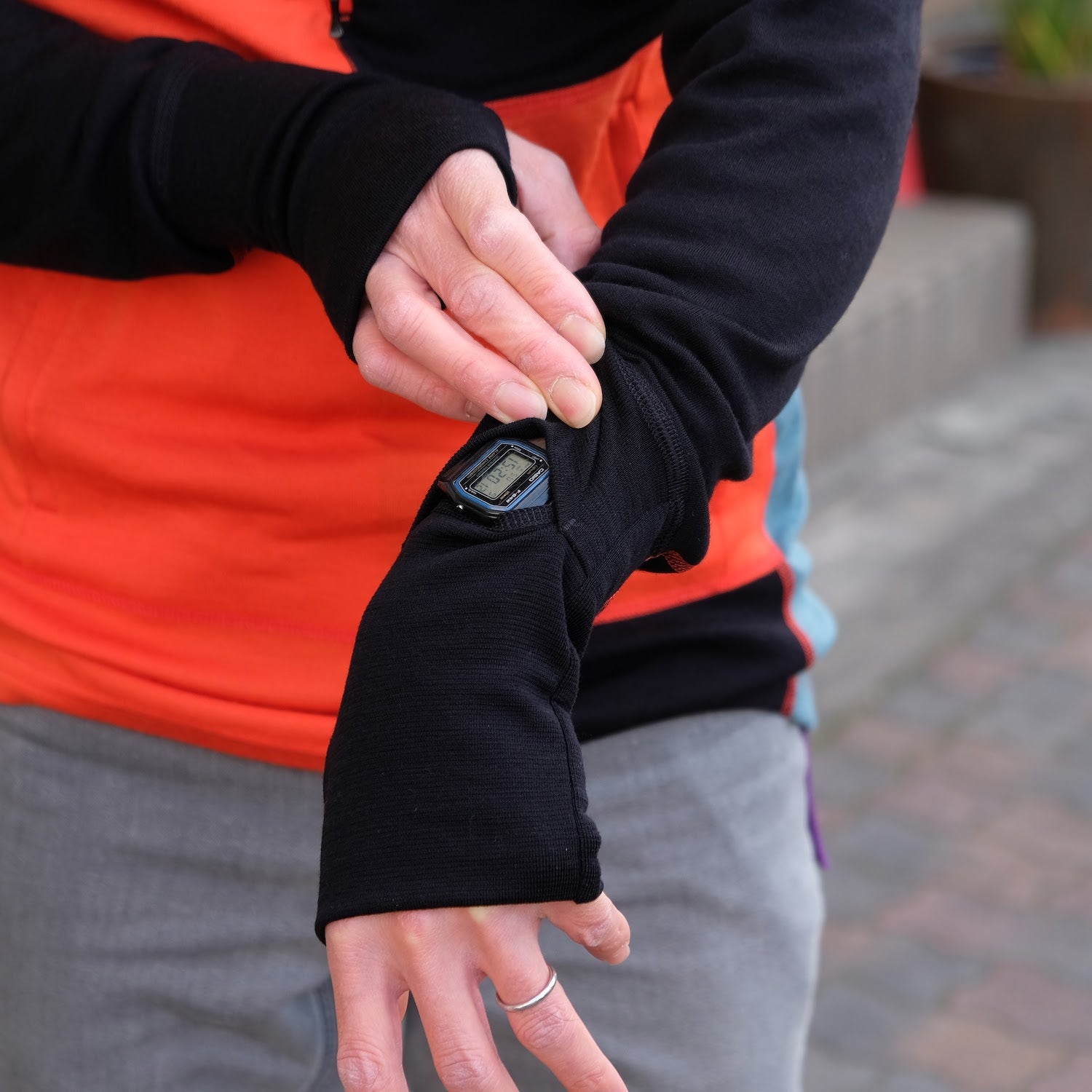 ACLIMA M ’s Warmwool Hood Sweater W / Zip