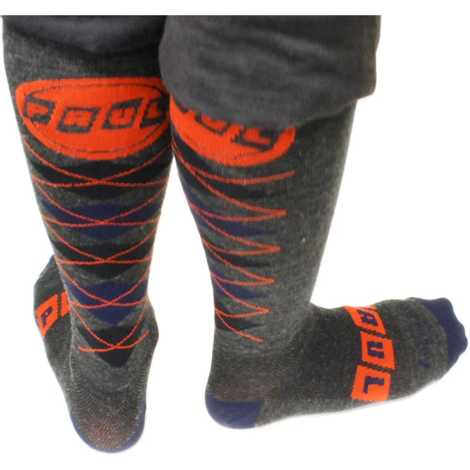 PAUL COMPONENT Wool Knee High Logo Argyle