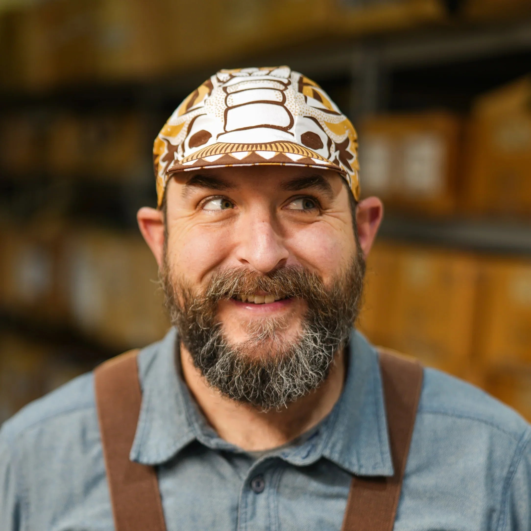 ADAM BELL'S WORKS Cycling Cap - Golden Shuppi