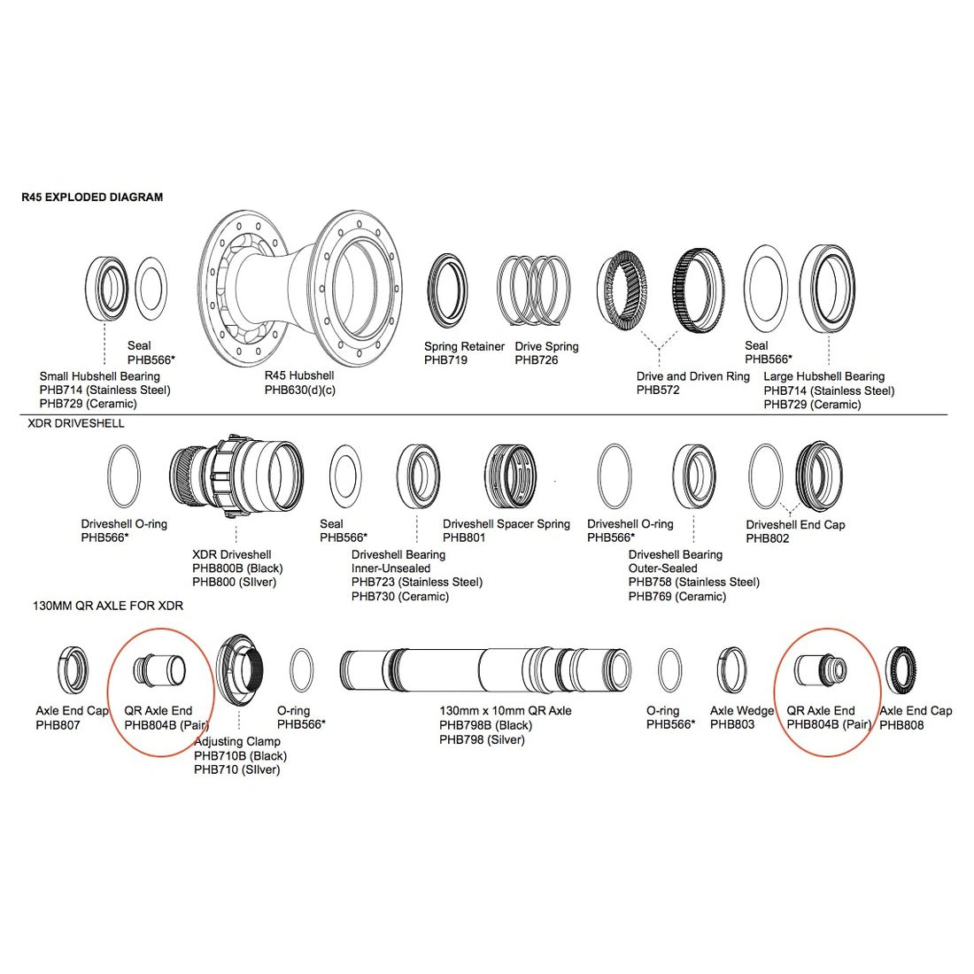 CHRIS KING QR Axle End 12speed
