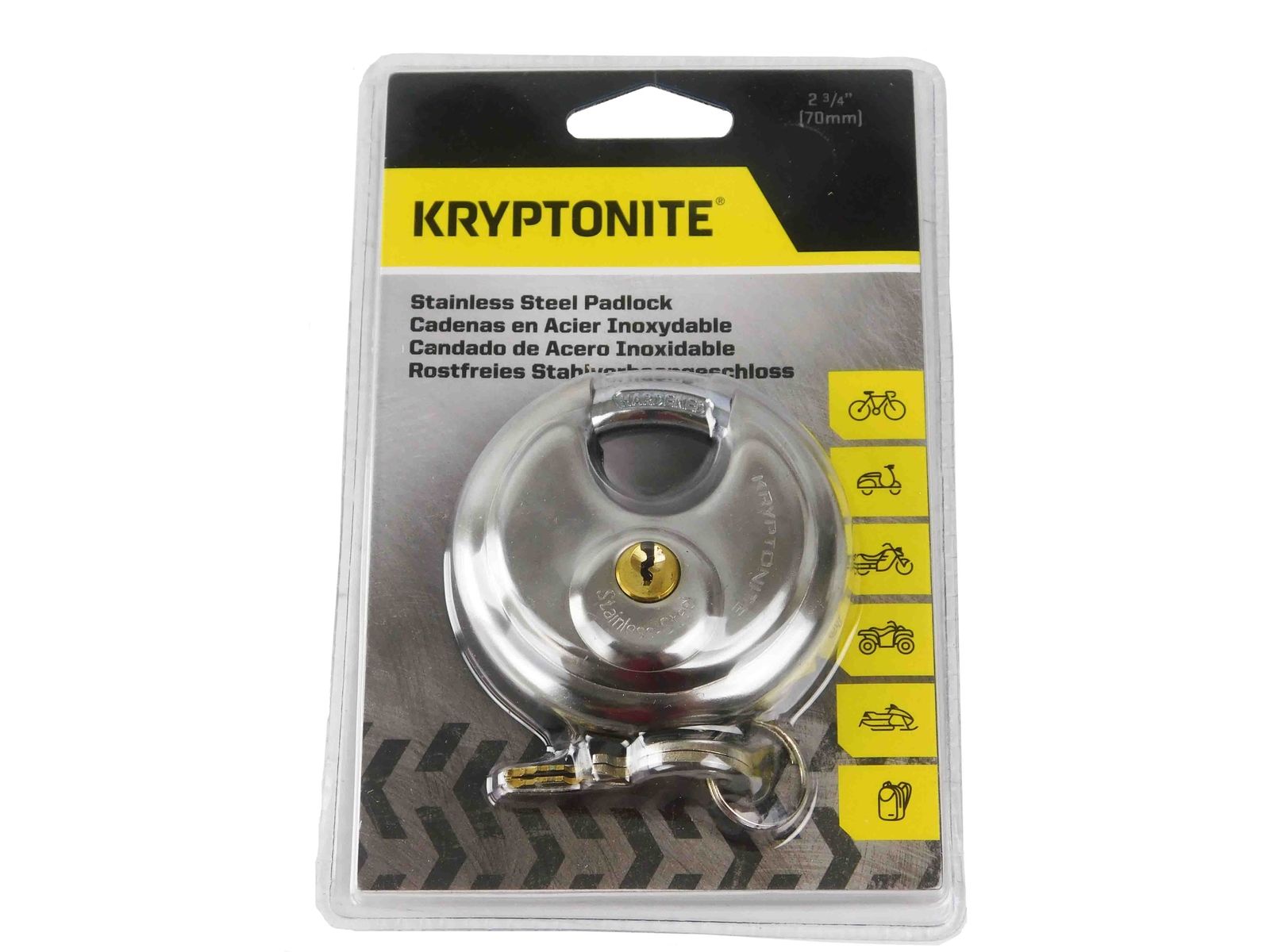KRYPTONITE Stainless Steel Padlock