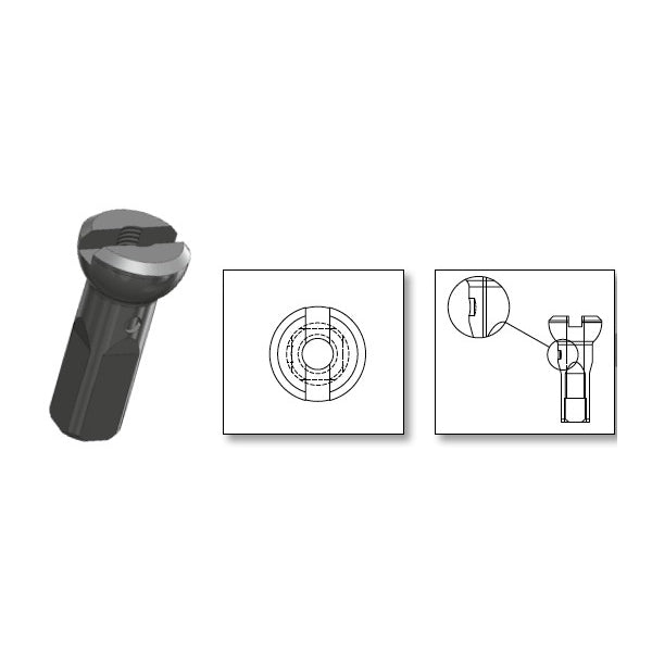 SAPIM Secure Lock Brass Nipple