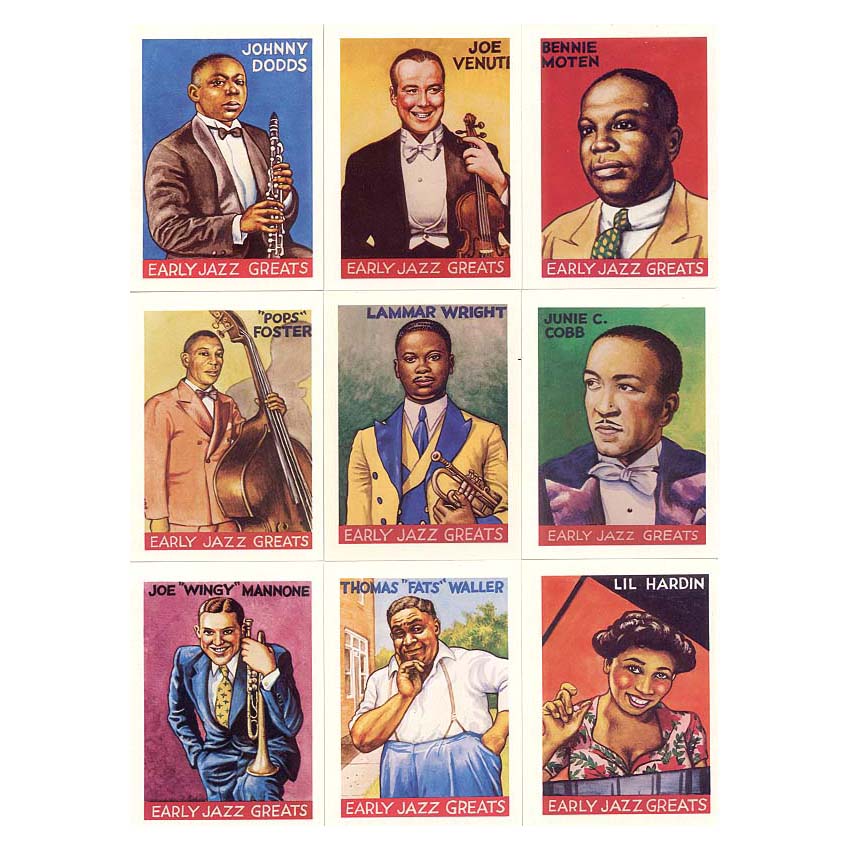CIRCLES BOOKS Early Jazz Greats Boxed Trading Card Set by R. Crumb