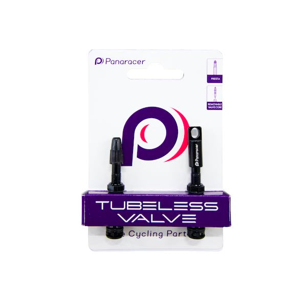 PANARACER Tubeless Valve Black 44mm