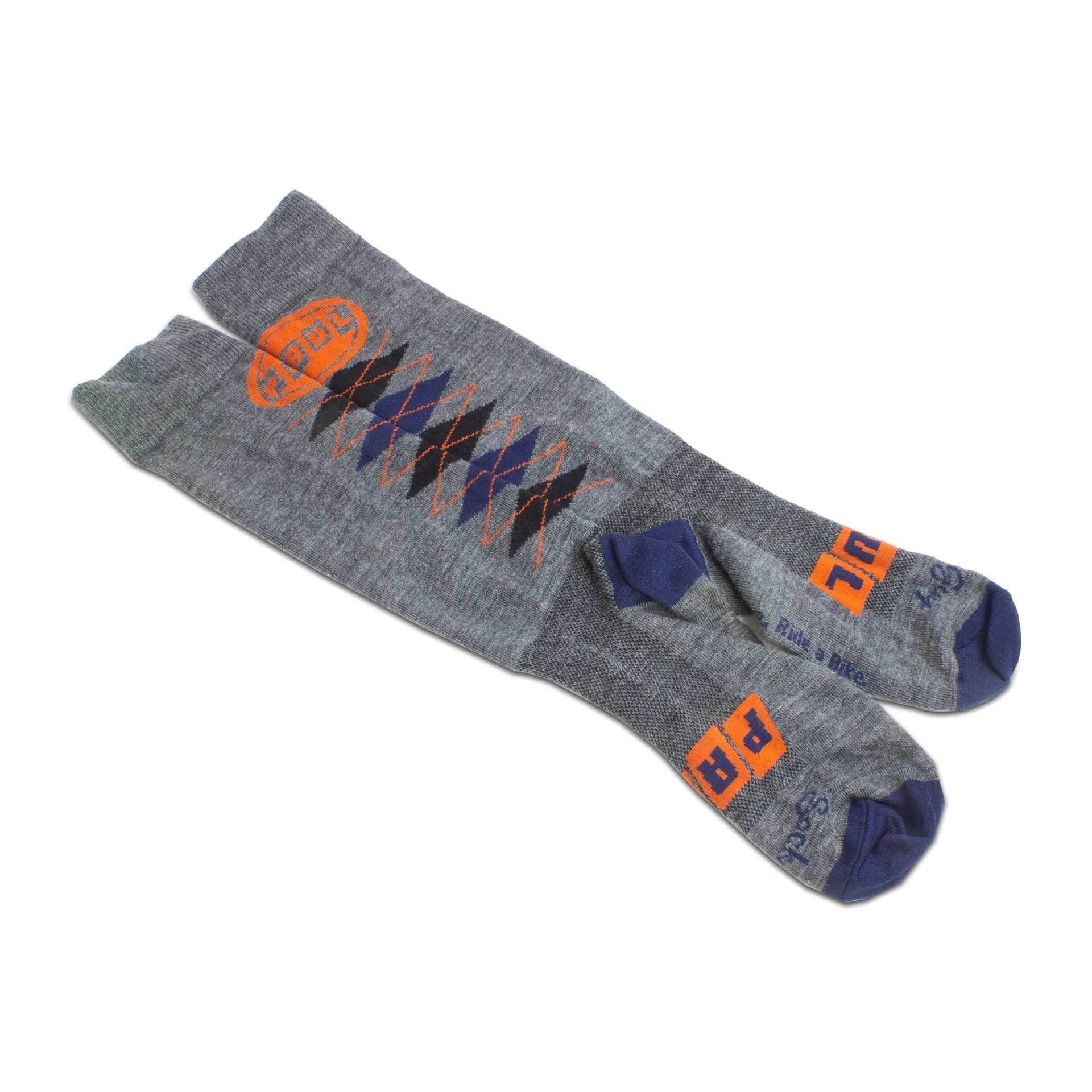 PAUL COMPONENT Wool Knee High Logo Argyle