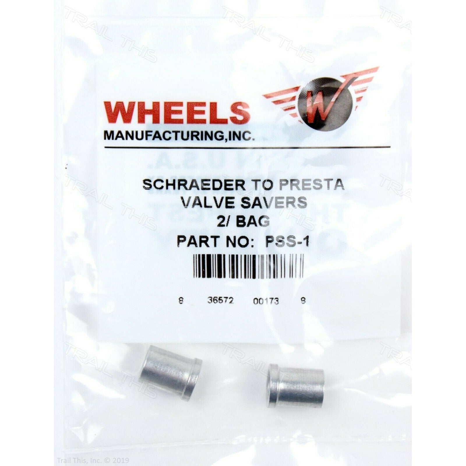 WHEELS MANUFACTURING Schraeder To Presta Valve Savers (2 / Bag)