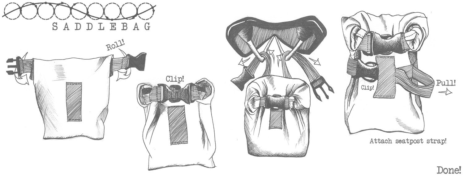 OUTER SHELL Rolltop Saddlebag