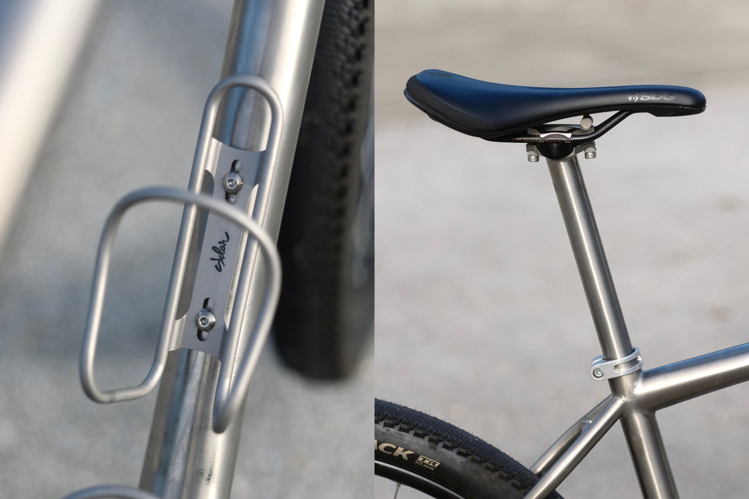 【SKLAR BIKES】Ti Bottle Cage & Seatpost