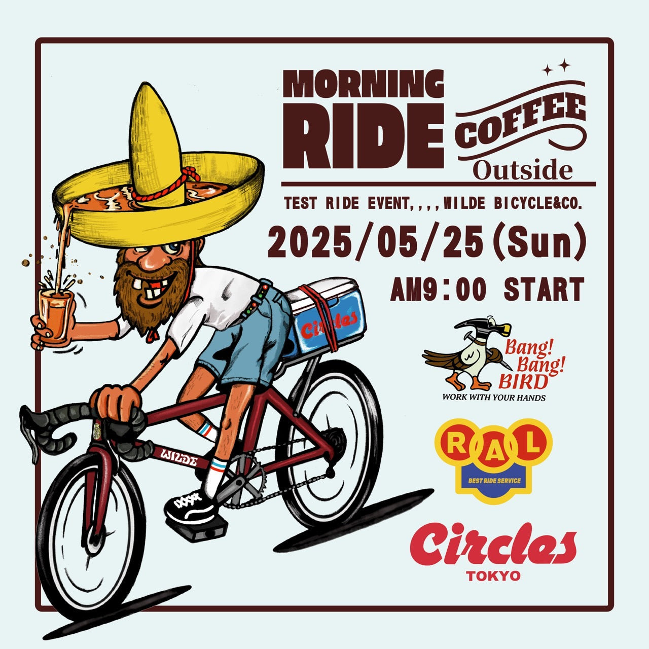 【ライドのお誘い】Circles Tokyo Morning Ride！WILDE試乗できます！🚲OWLMILS試せます！👓