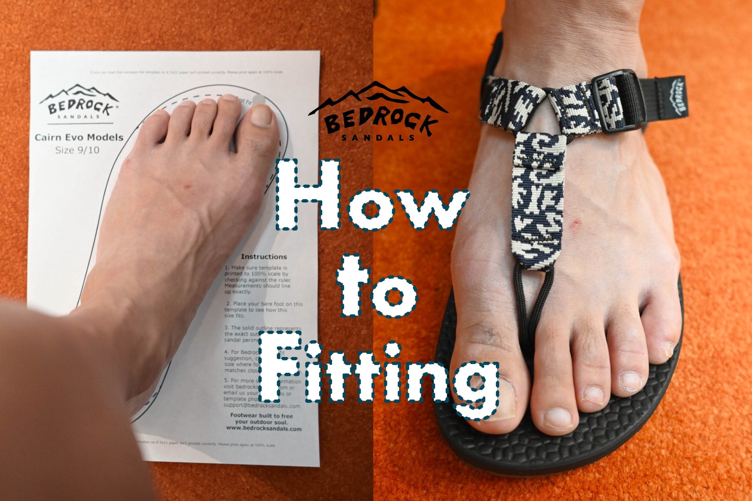 【BEDROCK SANDALS】How to Fitting