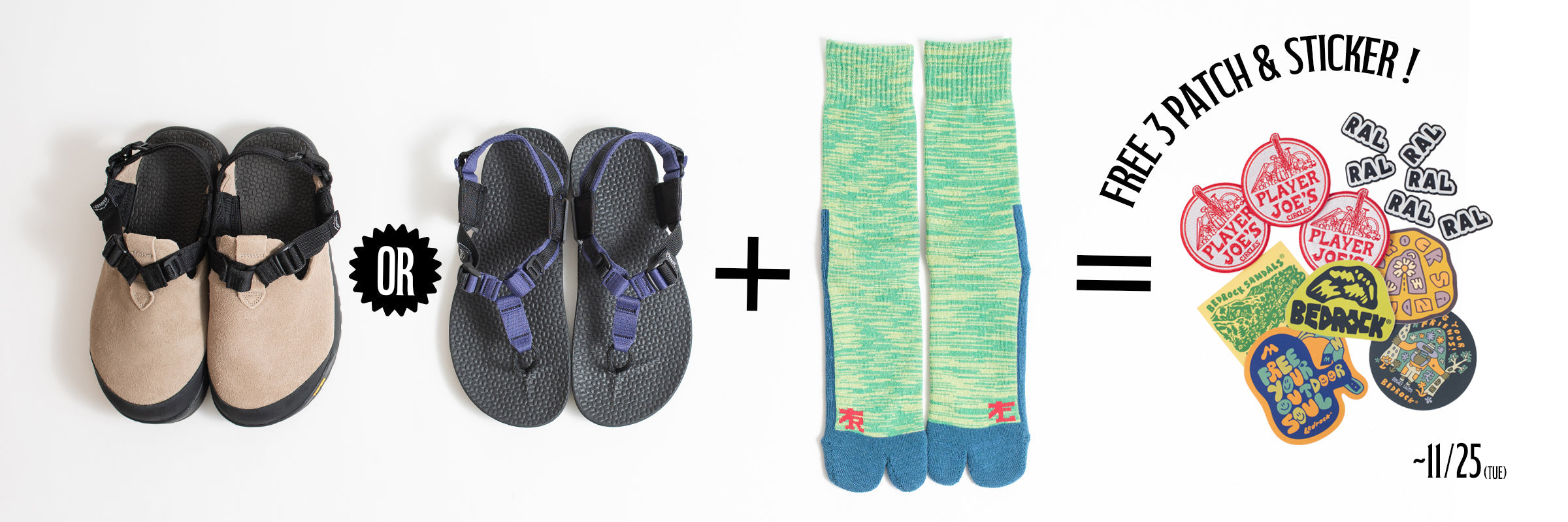 RAL Tabby x BEDROCK SANDALS Bundle Discount