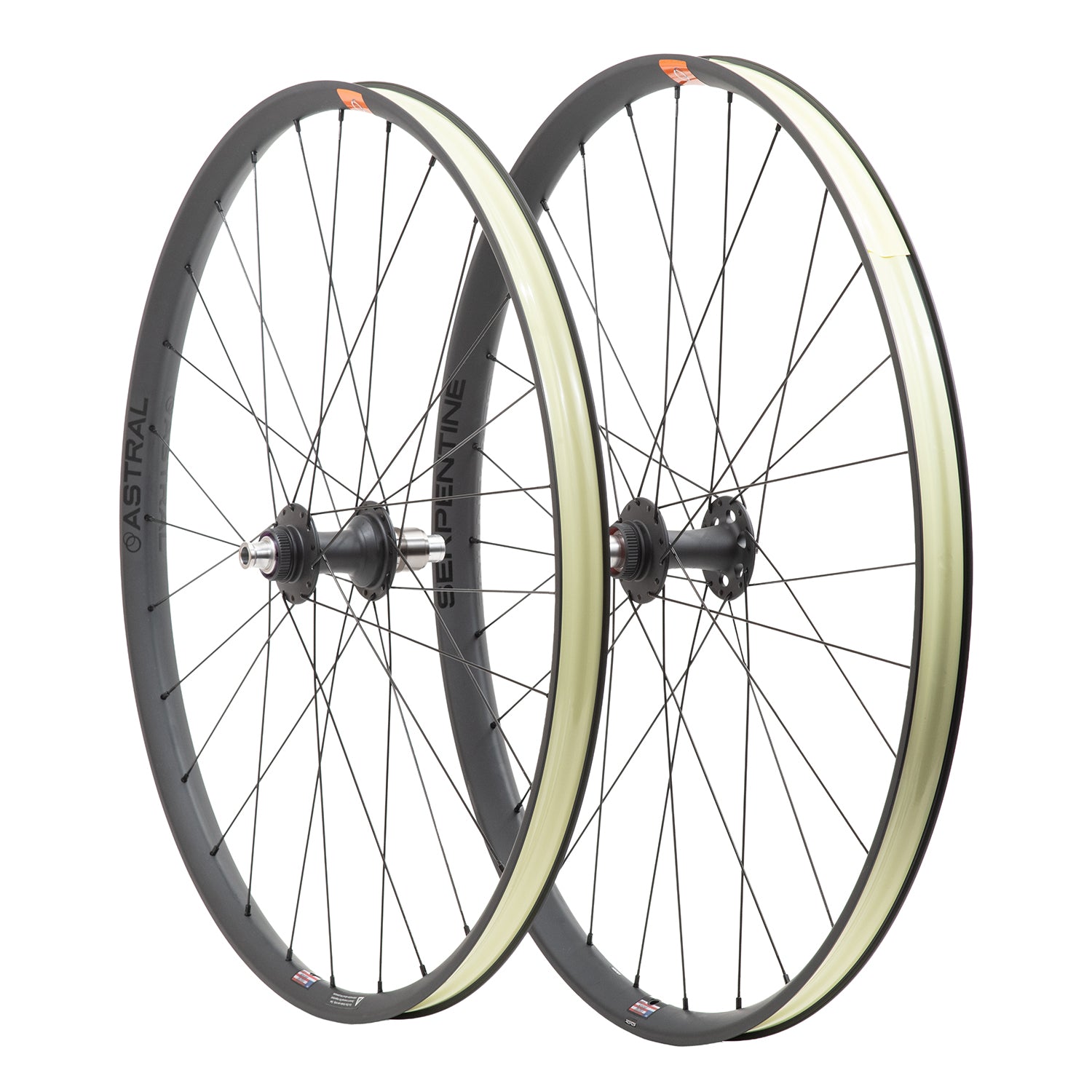 ASTRAL CYCLING Serpentine x WHITE INDUSTRIES CLD+ Boost - Stealth Grey Wheel Set