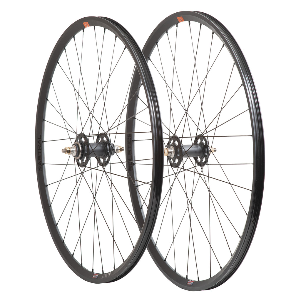 ASTRAL CYCLING Solstice x WHITE INDUSTRIES Track - Stealth Grey Wheel Set