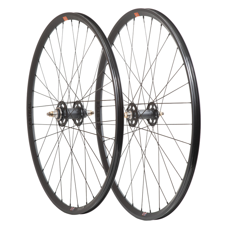 ASTRAL CYCLING Solstice x WHITE INDUSTRIES Track - Stealth Grey Wheel Set