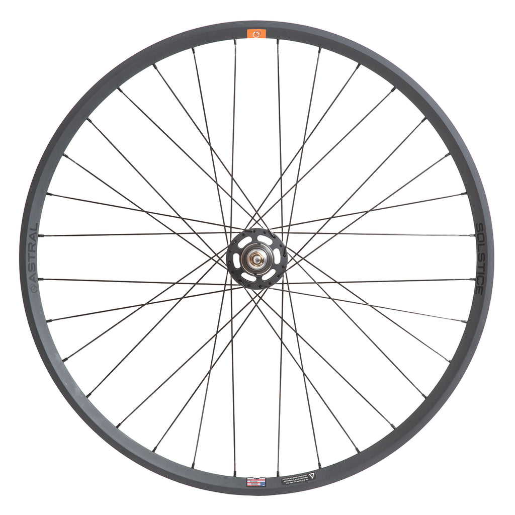 ASTRAL CYCLING Solstice x WHITE INDUSTRIES Track - Stealth Grey Wheel Set