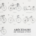 ATLAS DU CYCLE A-Z of Bicycle Touring Poster
