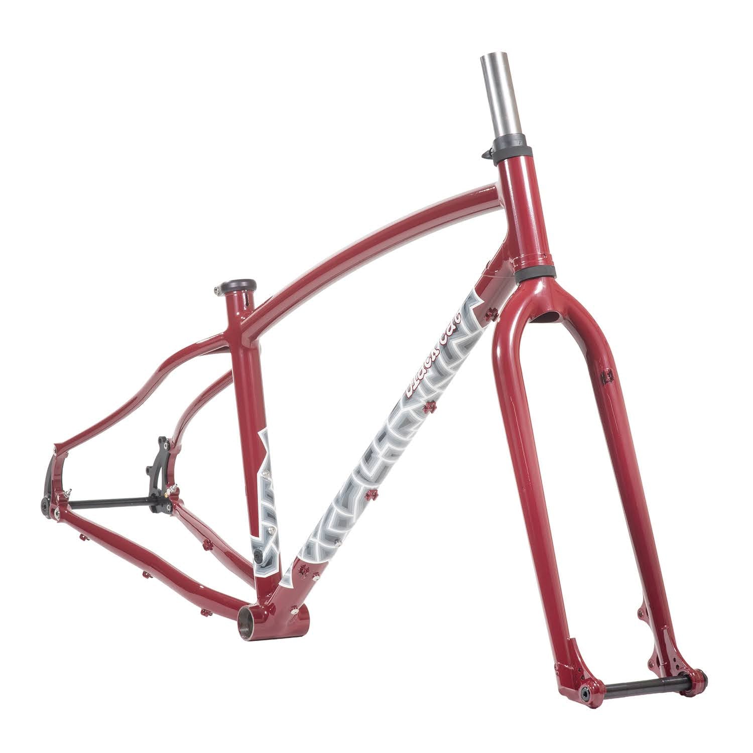BLACKCAT BICYCLES Swami Frame Set / Bordeaux / Size : Small