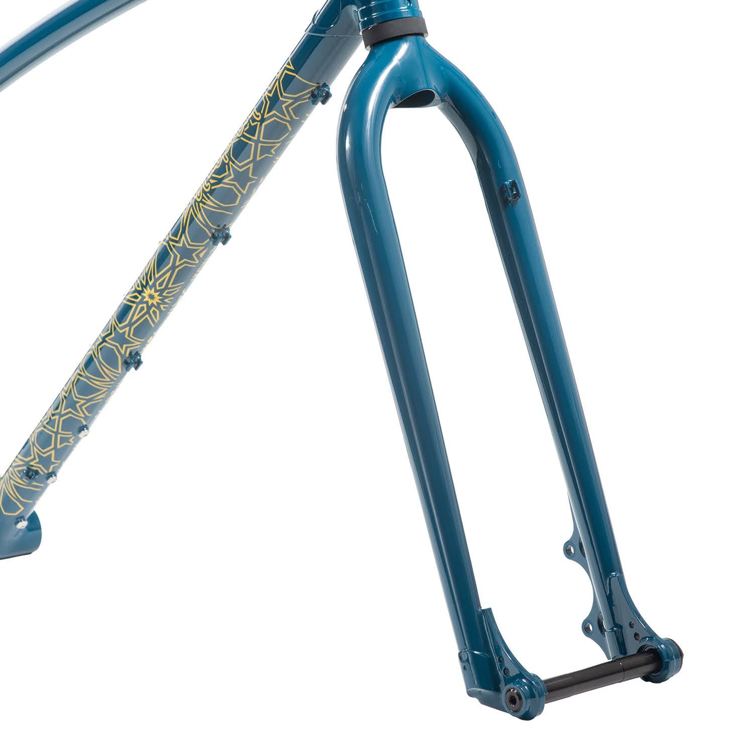 BLACKCAT BICYCLES Swami Frame Set / Azure Blue / Size : Small