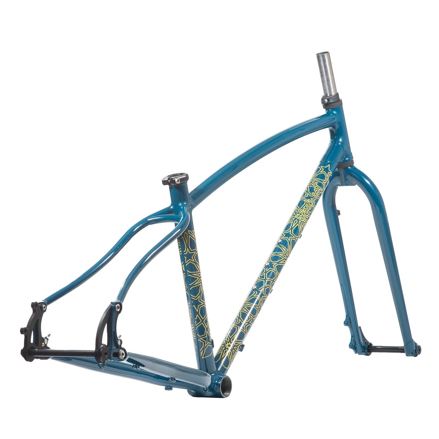 BLACKCAT BICYCLES Swami Frame Set / Azure Blue / Size : Small