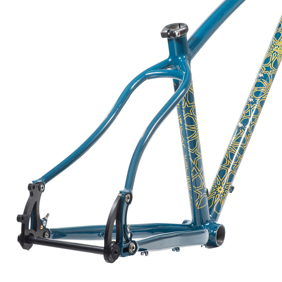 BLACKCAT BICYCLES Swami Frame Set / Azure Blue / Size : Small