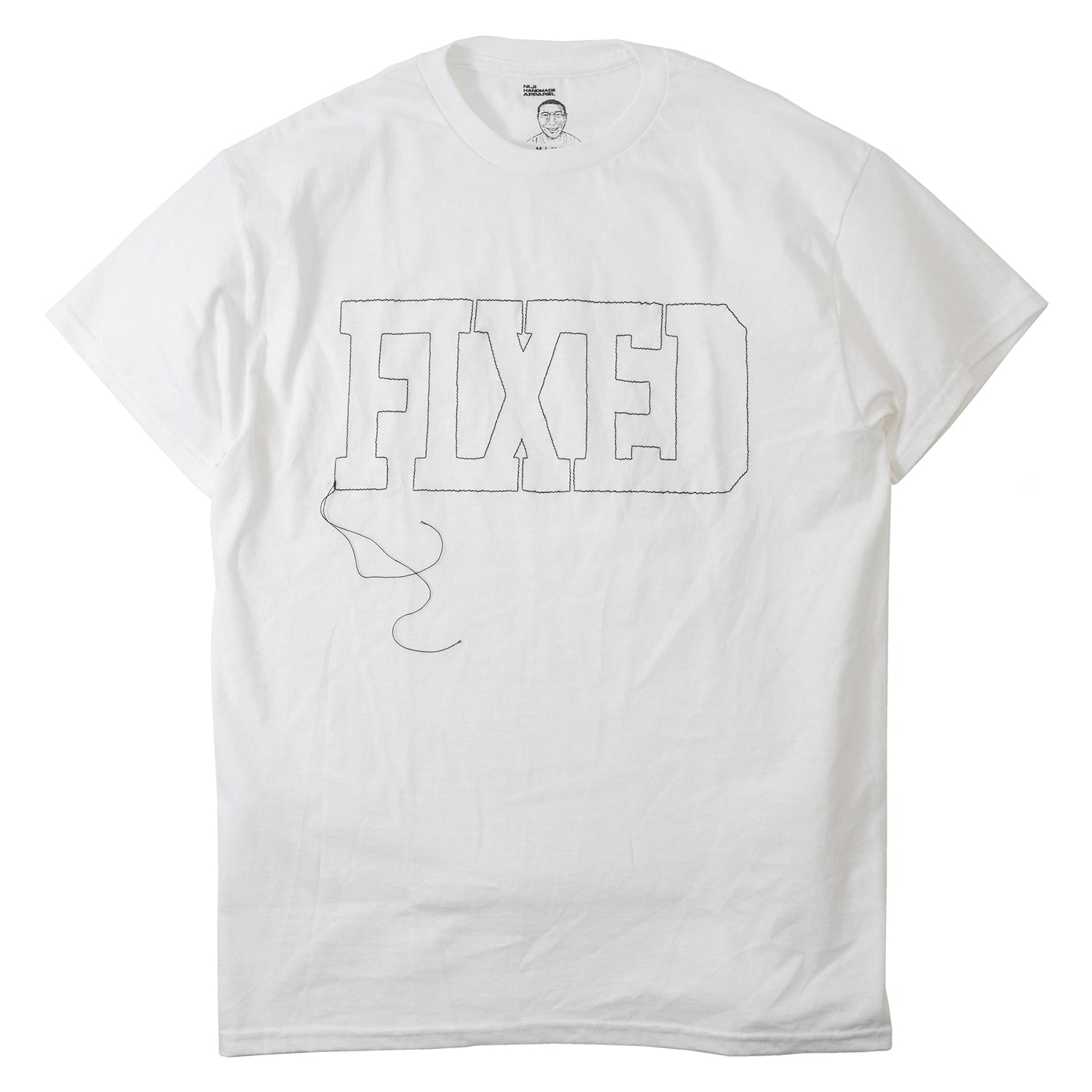 RELAX FIT Stitch T-shirt “ FIXED ” Made for Circles