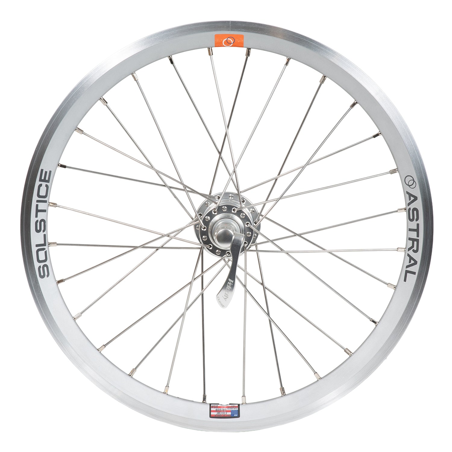 GORILLA SPUN Build Wheel [ASTRAL Solstice 16" Matte Silver x VELOCITY Race Hub]