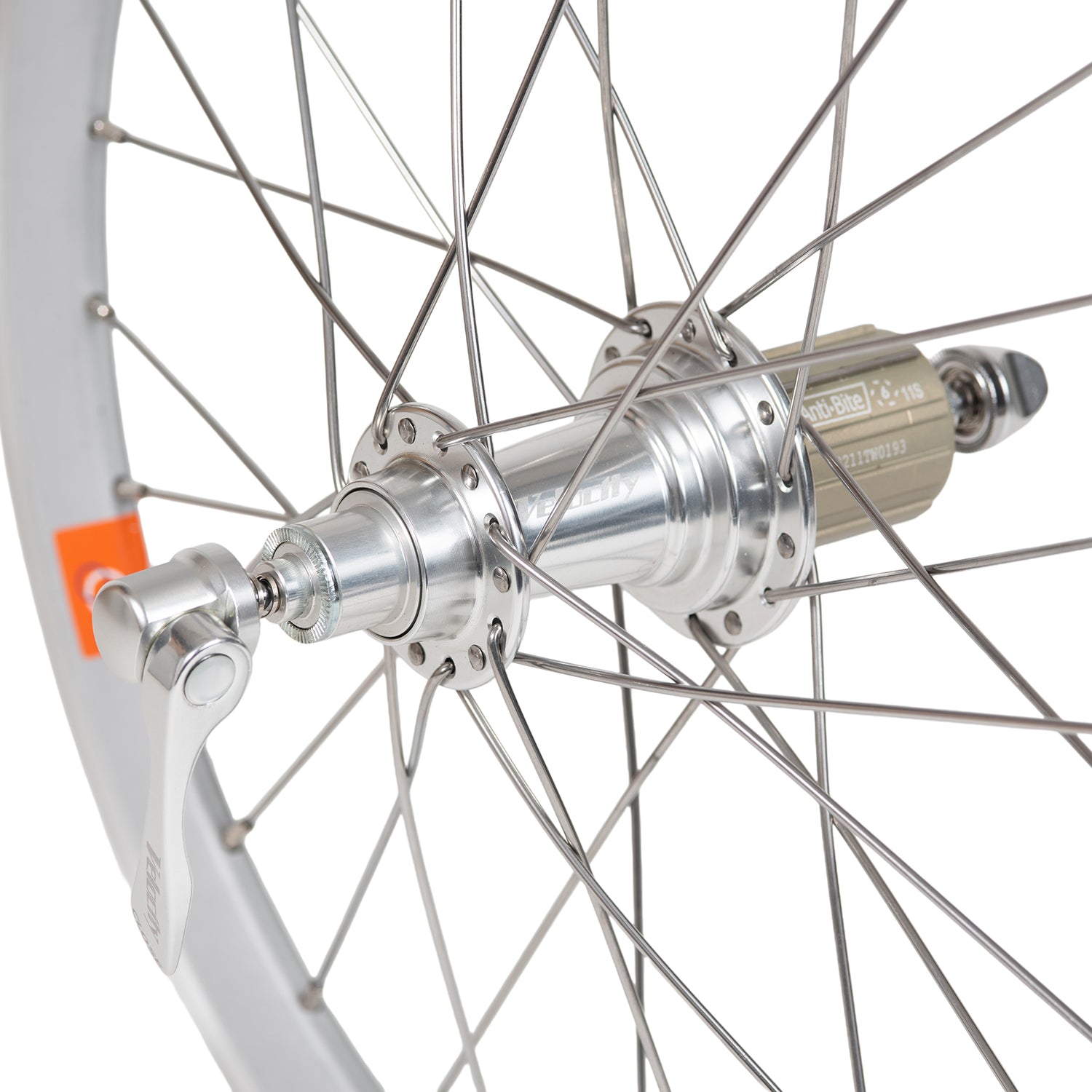 GORILLA SPUN Build Wheel [ASTRAL Solstice 16" Matte Silver x VELOCITY Race Hub]