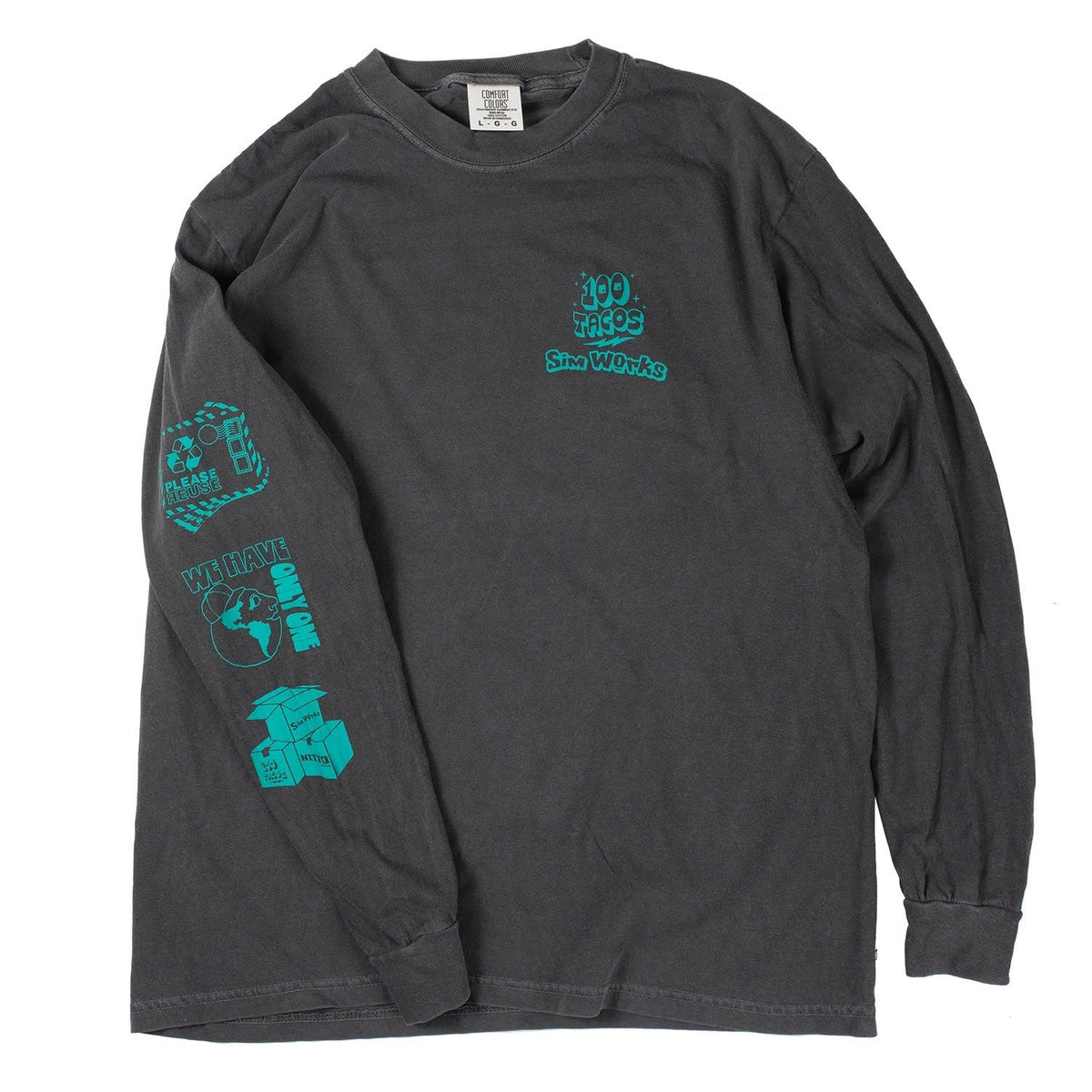 100 TACOS x SIMWORKS Long Sleeve Shirt