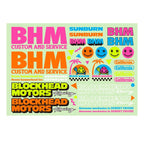 BLOCKHEAD MOTORS 90’s Neon Decal Sheet