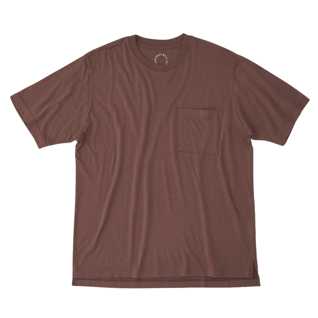 山と道 2024 100% Merino Light Crew Neck Pocket