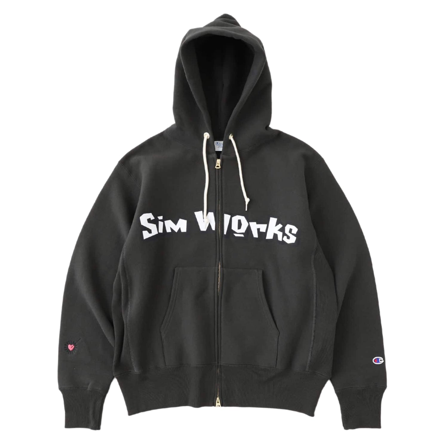 CHAMPION SIMWORKS Logo Zip Hoodie
