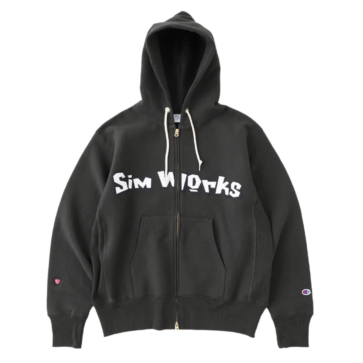CHAMPION SIMWORKS Logo Zip Hoodie