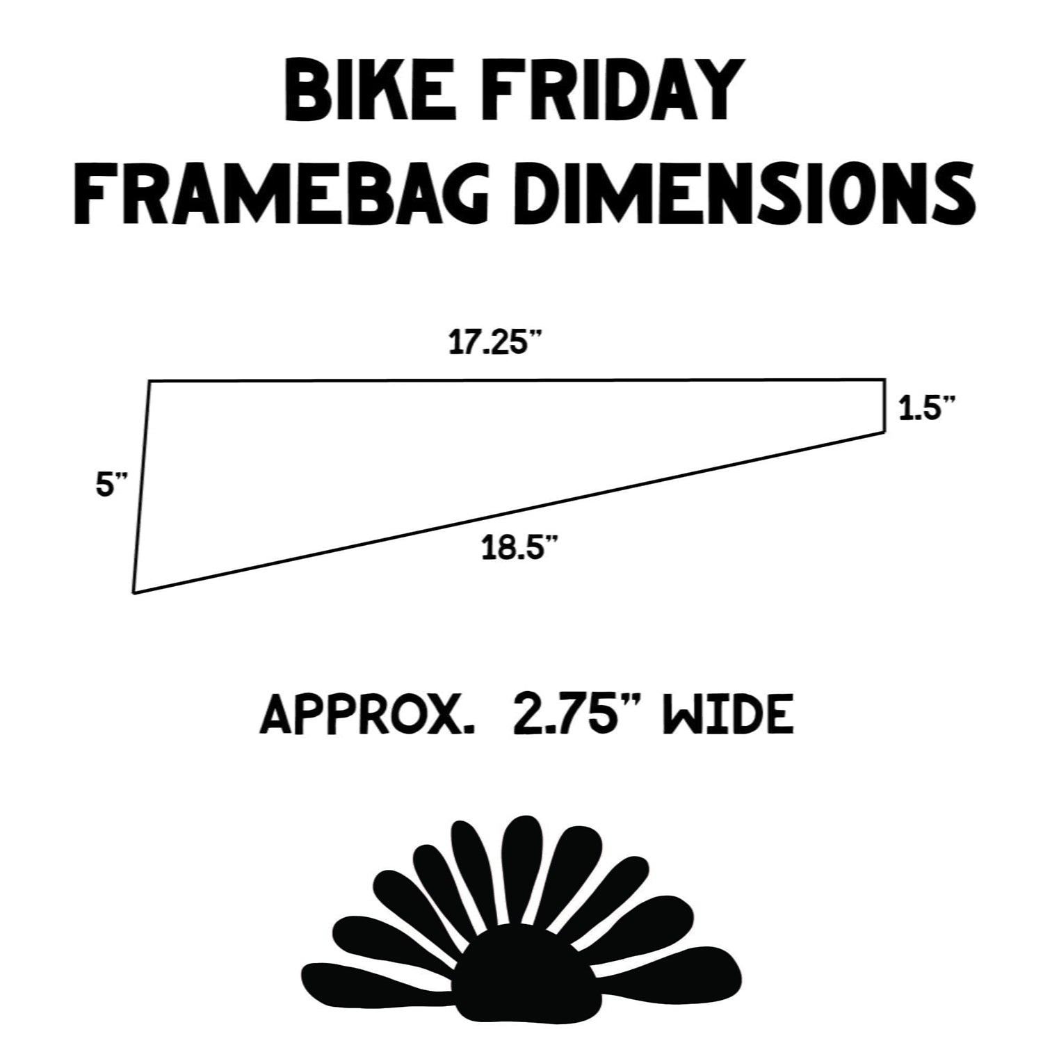 TAKE A TRIP Bike Friday Frame Bag