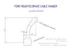 SHOVEL RESEARCH Fork Mounted Brake Cable Hanger