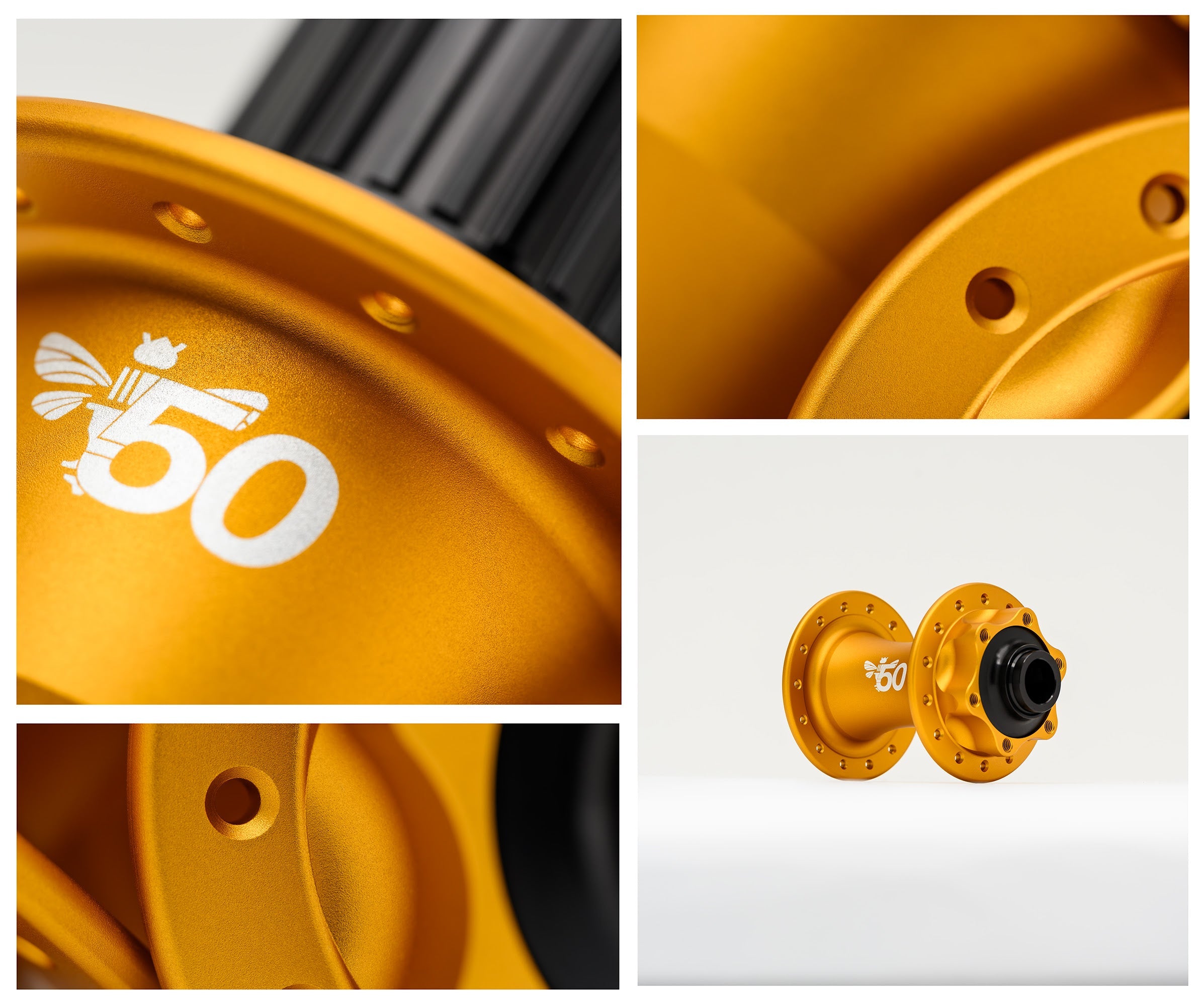 CHRIS KING Boost Centerlock Matte Gold 50th