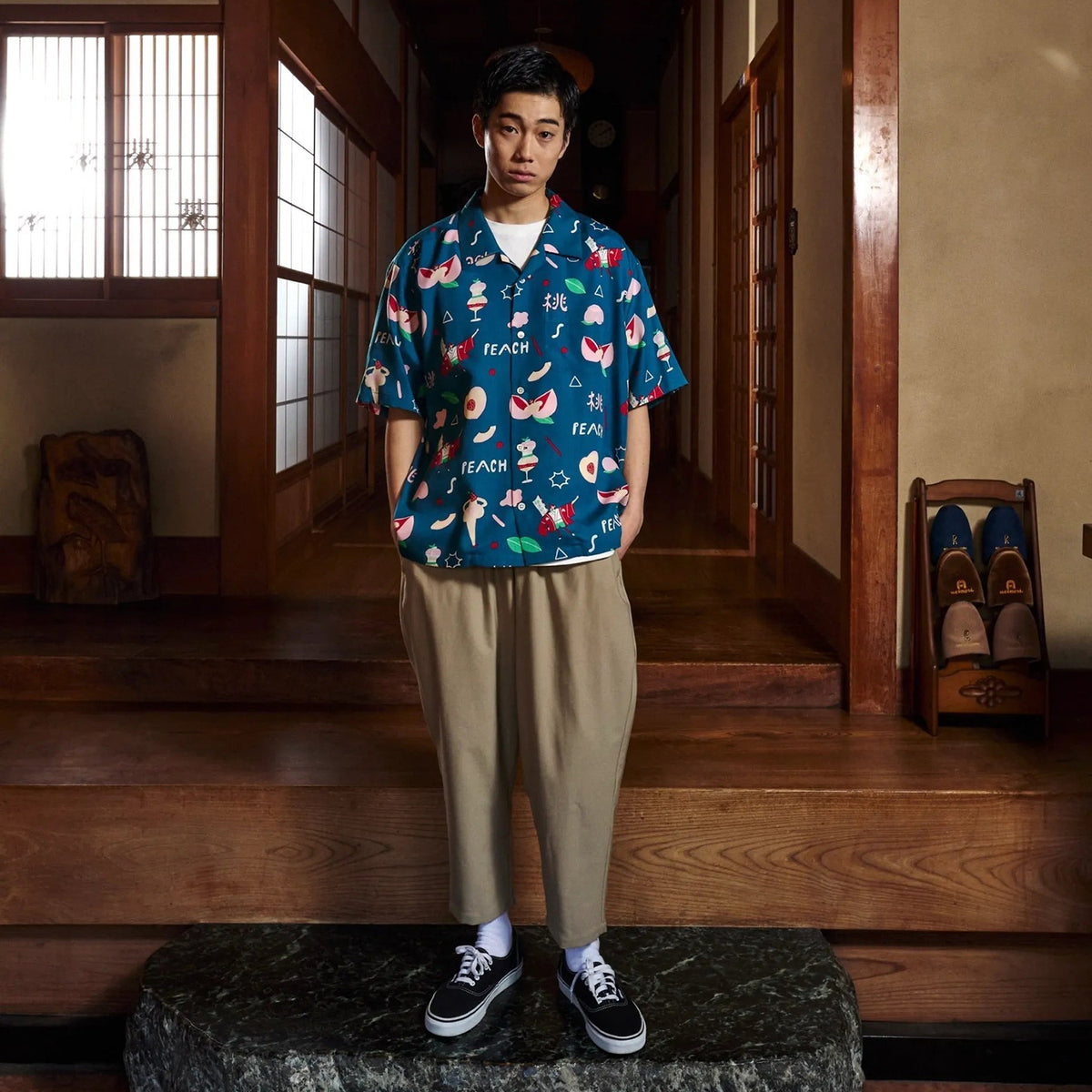 EANBE Aloha Shirt / Peach