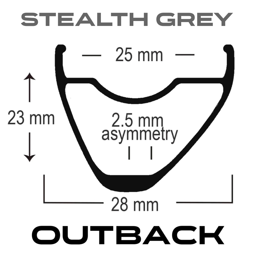 ASTRAL CYCLING Outback Rim - Stealth Grey