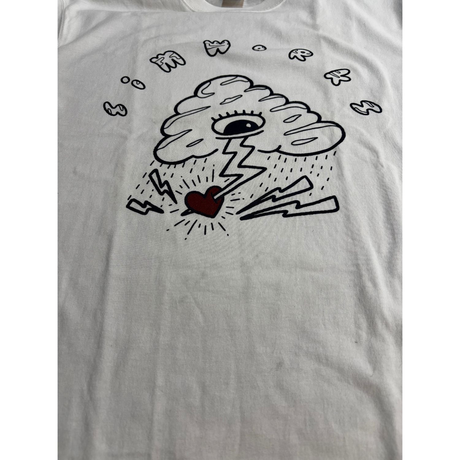 [B-Grade] SIMWORKS Monoeye T-Shirts White/XL