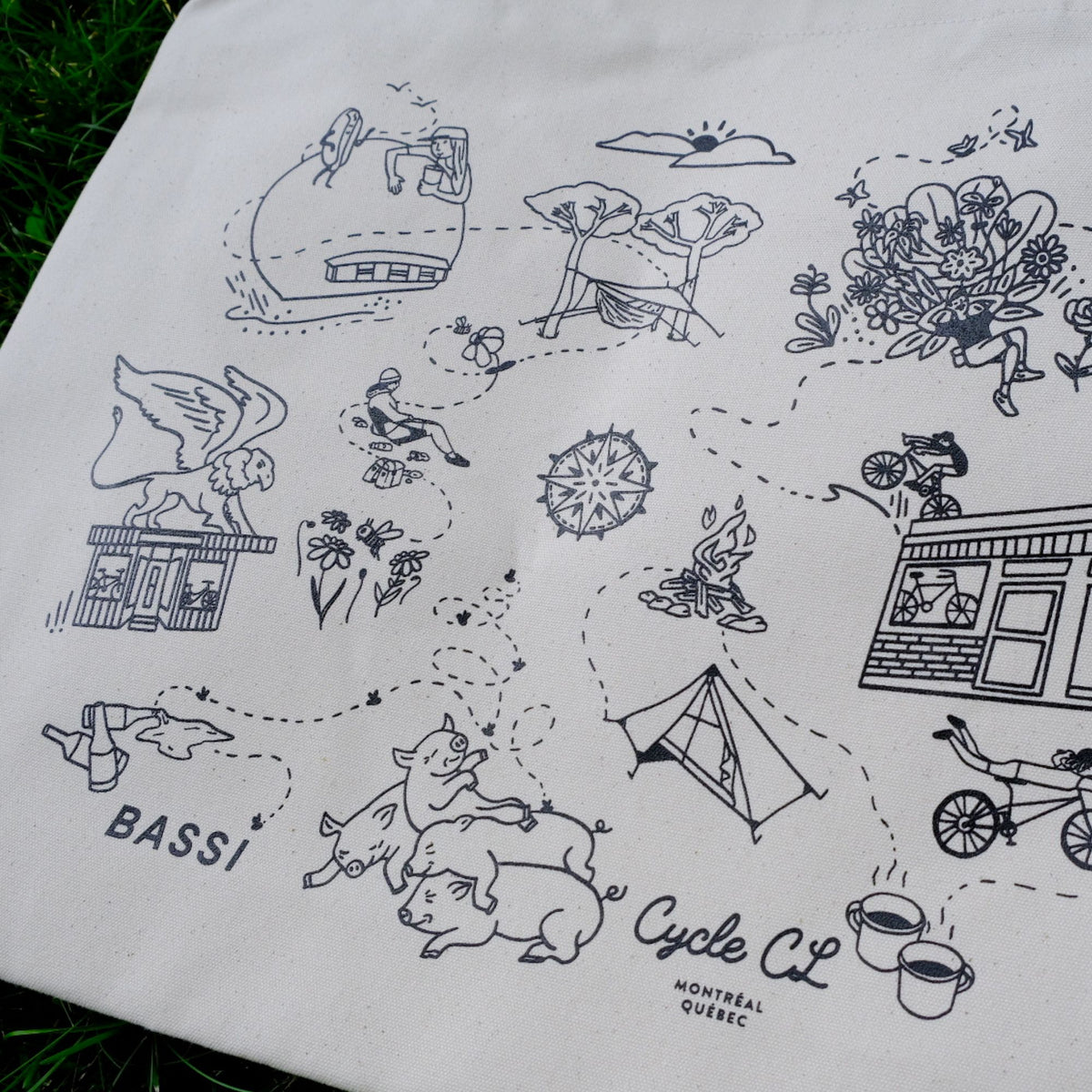 BASSI BIKES Tote Bag