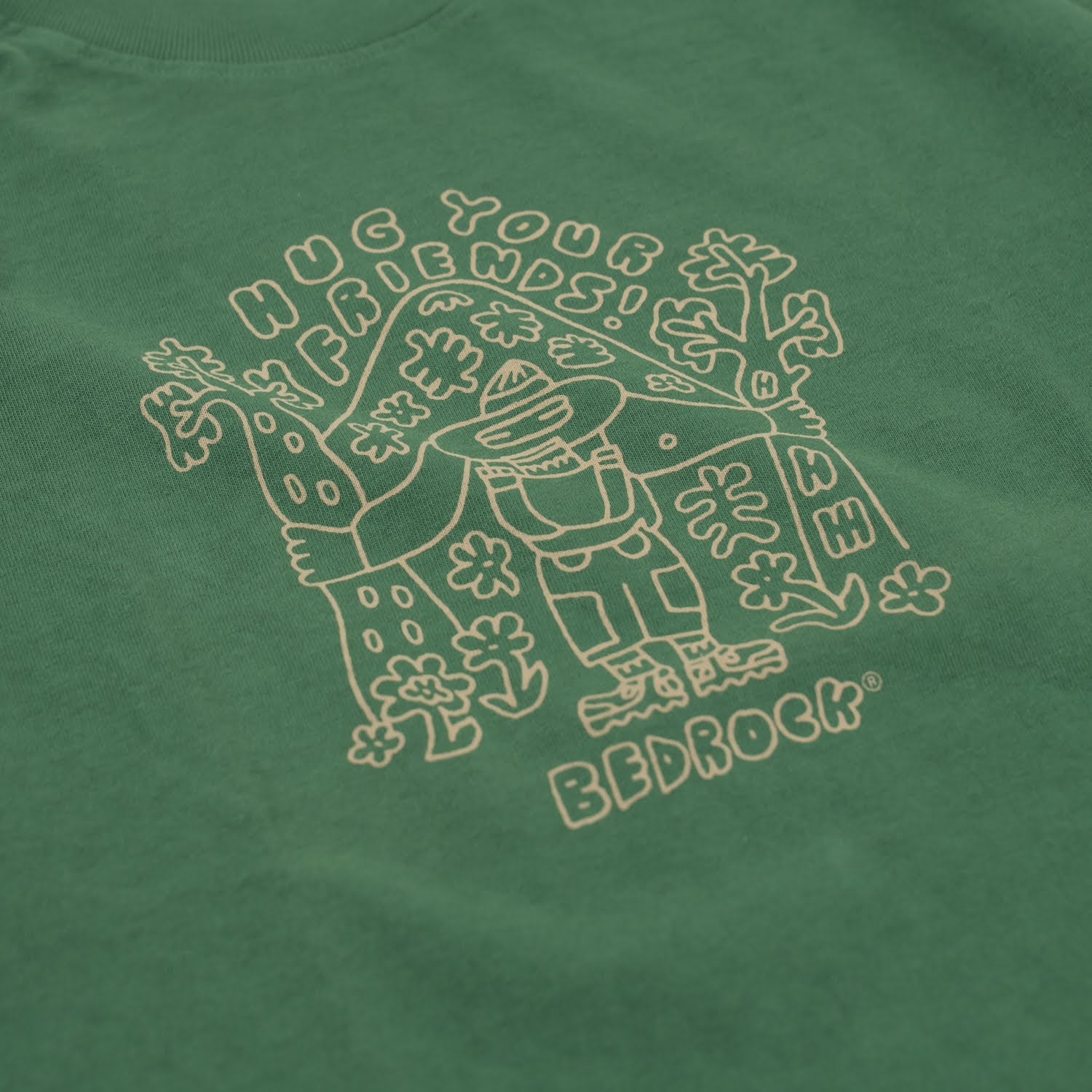 BEDROCK SANDALS Hug your Friends T-Shirt