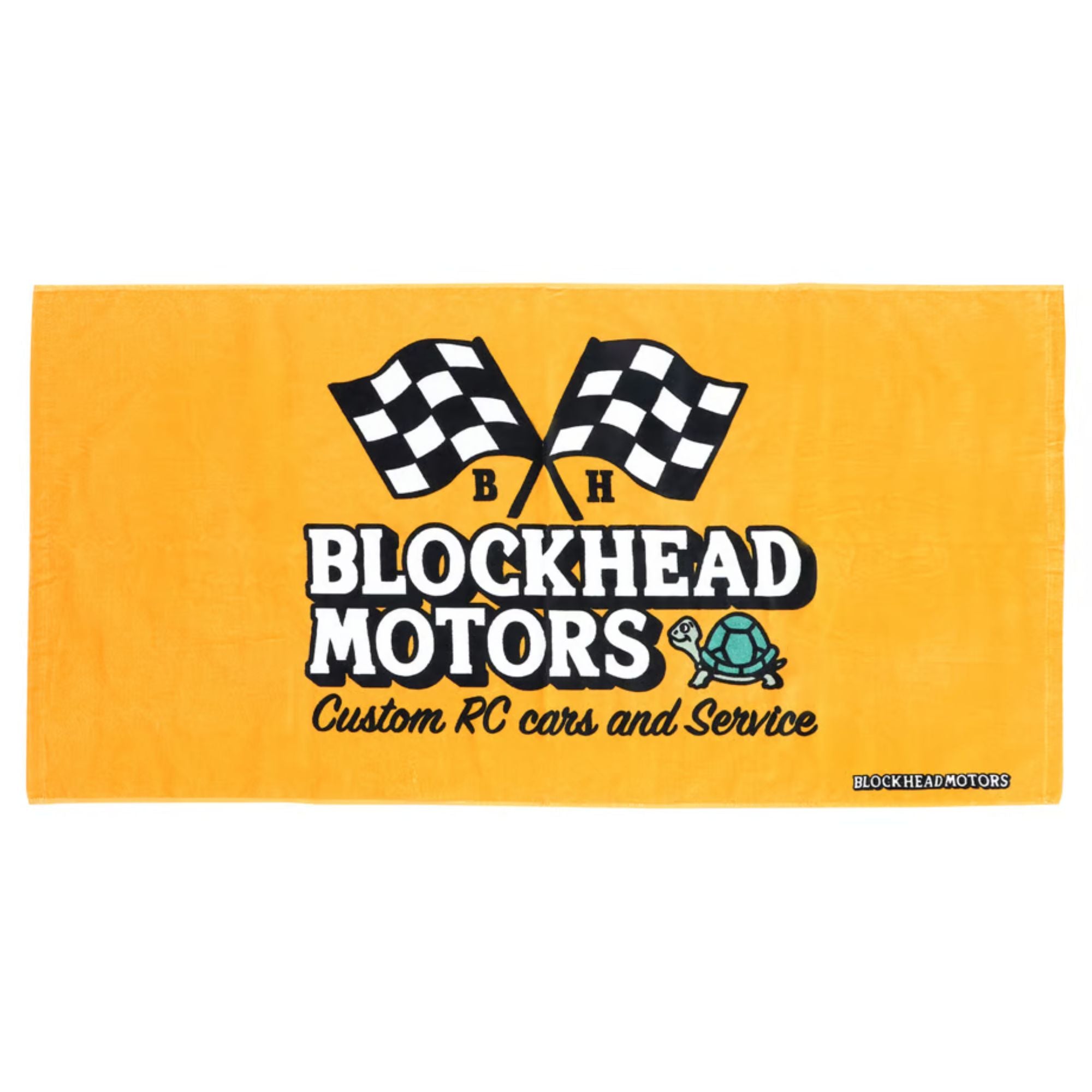 BLOCKHEAD MOTORS BH Pit Towel (Yellow)