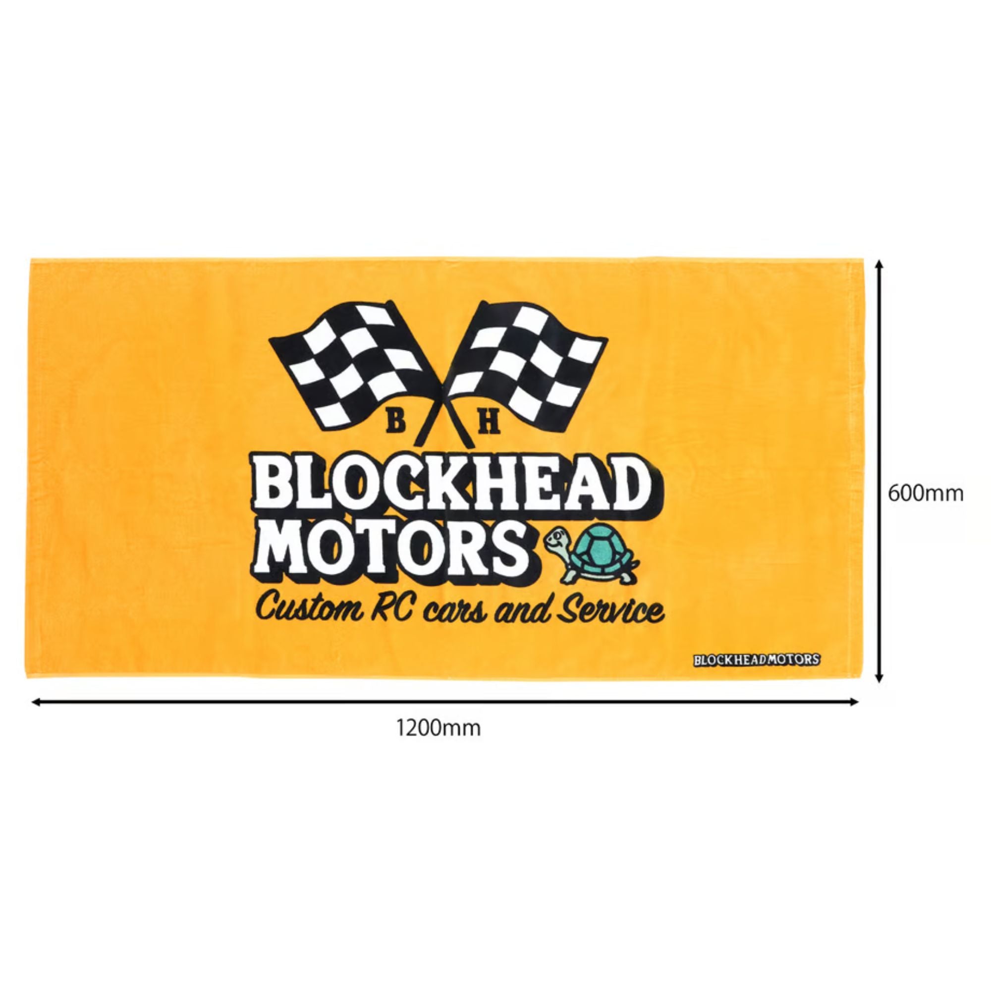 BLOCKHEAD MOTORS BH Pit Towel (Yellow)