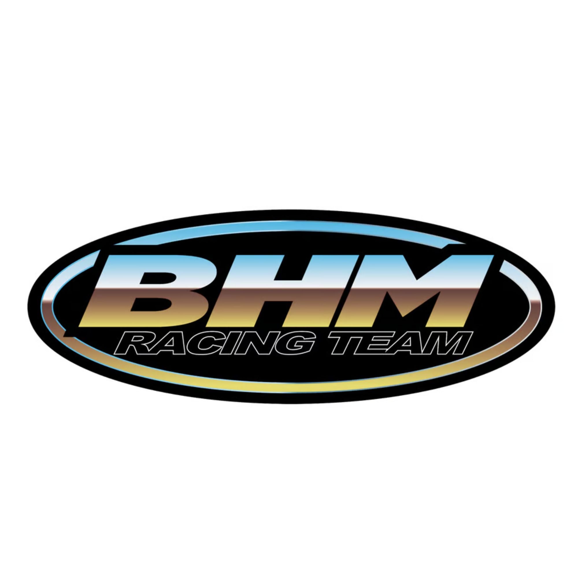 BLOCKHEAD MOTORS BHM Racing Circle Sticker Metallic