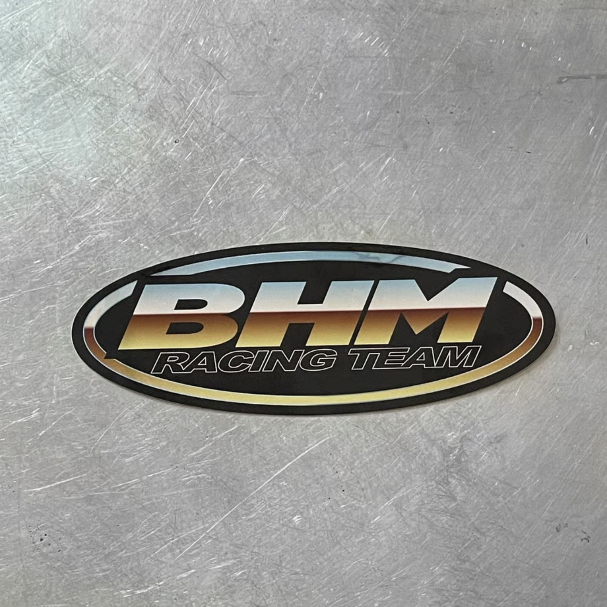 BLOCKHEAD MOTORS BHM Racing Circle Sticker Metallic